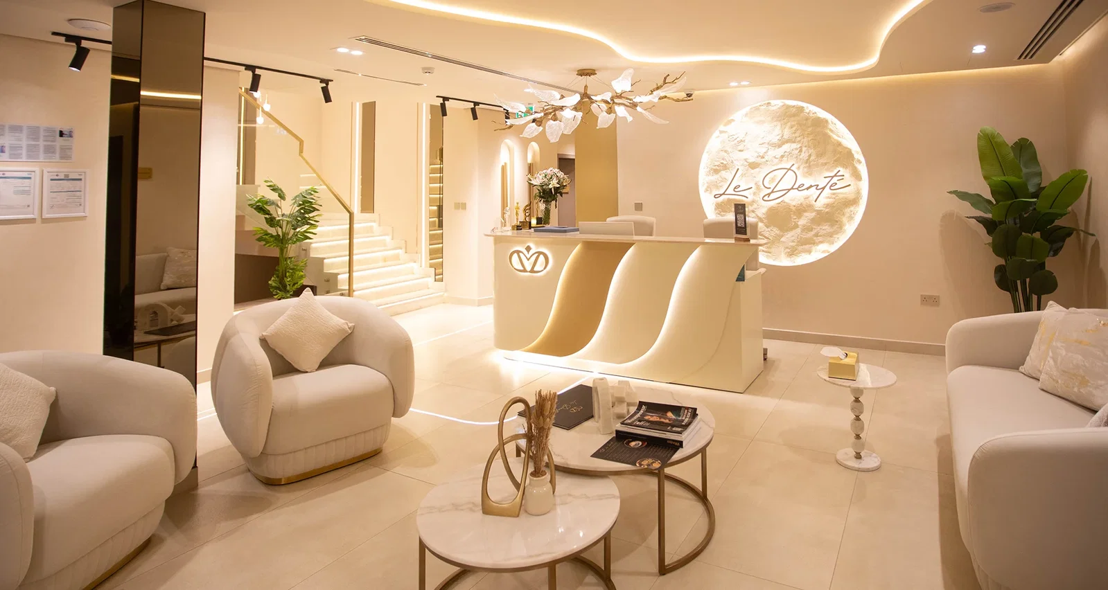 Le Denté dental clinic reception in Downtown Dubai